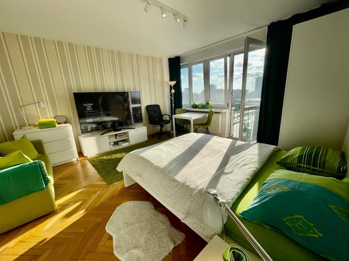Super Apartament Green Rondo Onz Metro Nowe Wifi 300 Mb/S Aircondition Netflix Spotify Warsaw Exterior photo